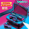 M19 EARBUDS TWS EARPHONE TOUCH CONTROL WIRELESS BLUETOOTH 5.1 HEADPHONES WITH MICROPHONE WITH FLASHLIGHT - Mart4U