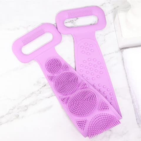 Body Wash Silicone Body Scrubber Belt | Pack Of 2 - Mart4U