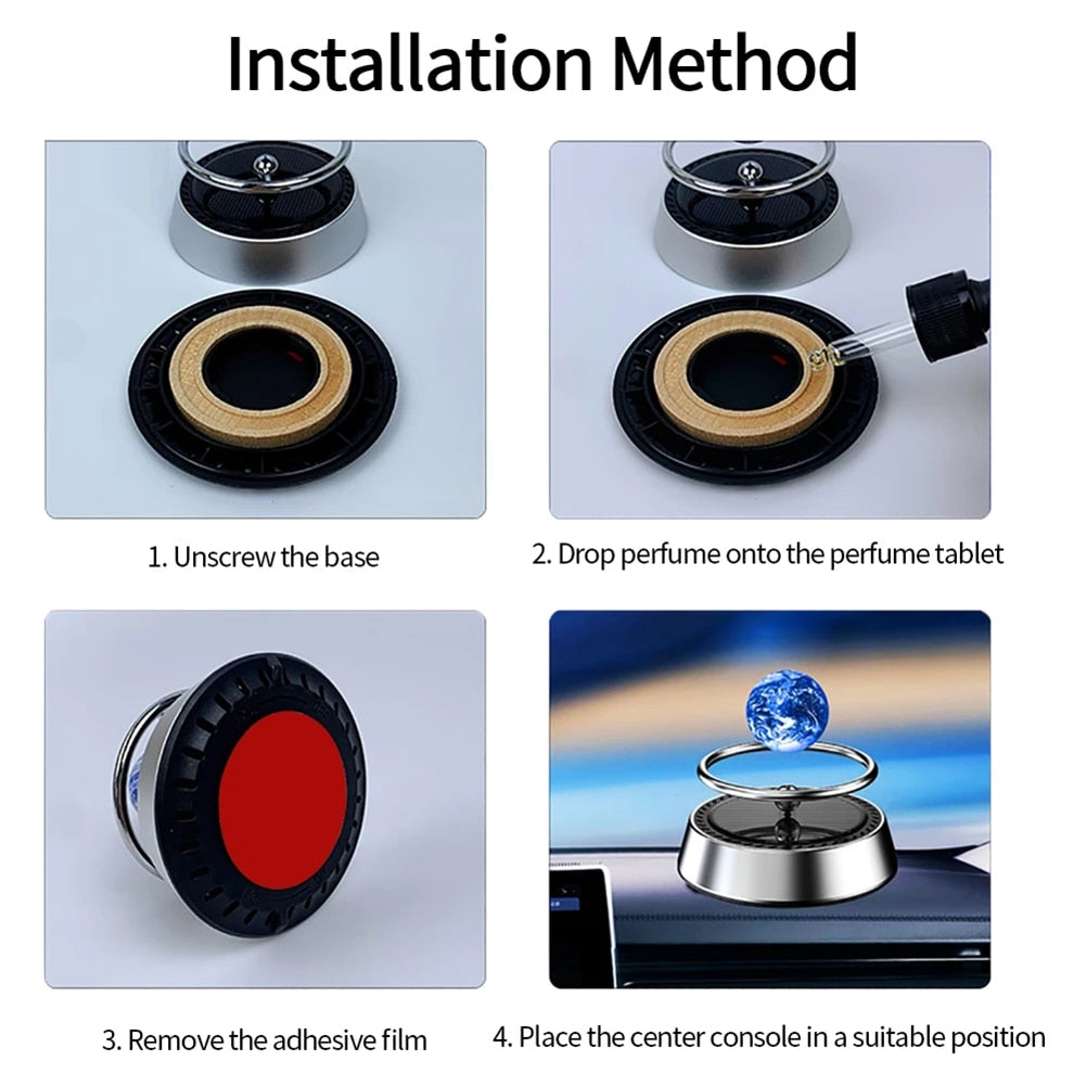 Solar Car Air Freshener (Revolving Planet)