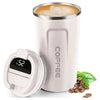 New Digital Display Coffee Thermos Cup ( Hot & Cold ) - Mart4U