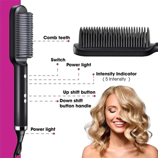 2-in-1 HAIR STRAIGHTENER COMB - Mart4U