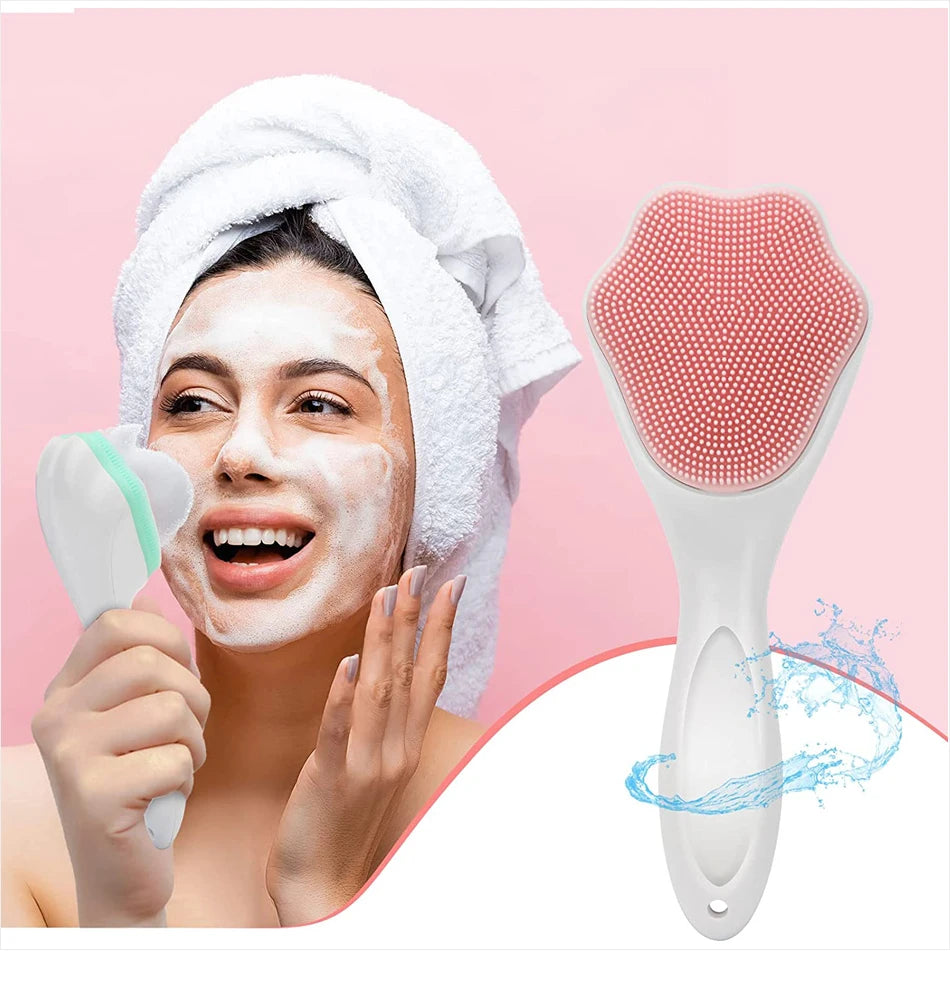 Silicon Face Scrubber Cleaning Brush (Pack of 2) - Mart4U